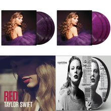 Taylor Swift - LP Vinyl Bundle: Speak Now (Taylor's Version) Violet & Orchid Marbled, Red & Reputation Picture Discs