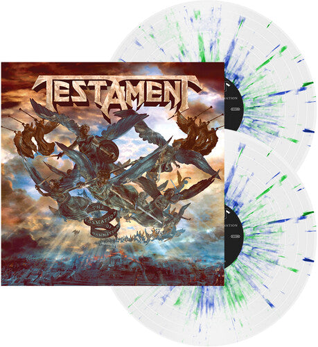 Testament - The Formation of Damnation (Edición limitada, blanco con salpicaduras azules y verdes) (2 LP) [Vinilo]