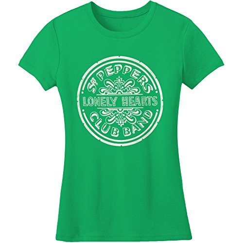 The Beatles The Beatles Sgt Pepper Juniors Ss T-Shirt - Kelly Green-Large [T-Shirt]
