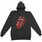 The Rolling Stones Men'S Rolling Stones Distressed Tongue Zip-Up Hoodie, Black, X-Large [T-Shirt]
