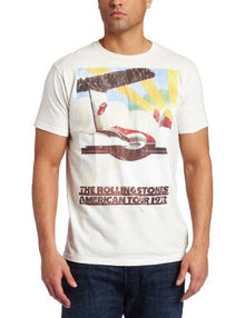 The Rolling Stones Men'S The Rolling Stones 1972 Plane Tour T-Shirt, White, Medium [T-Shirt]