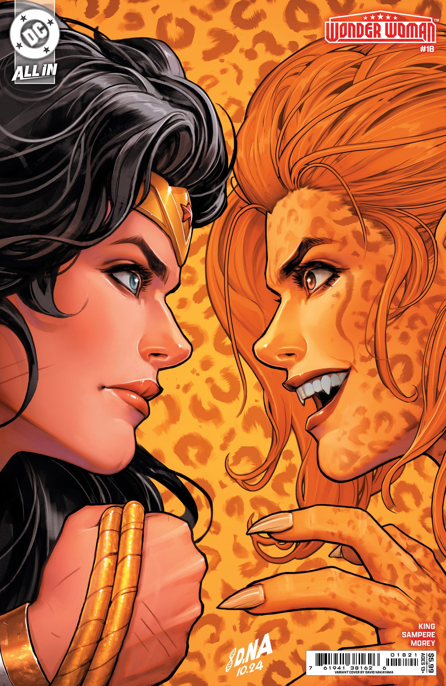 Wonder Woman #18 B David Nakayama Variant (02/19/2025) Dc