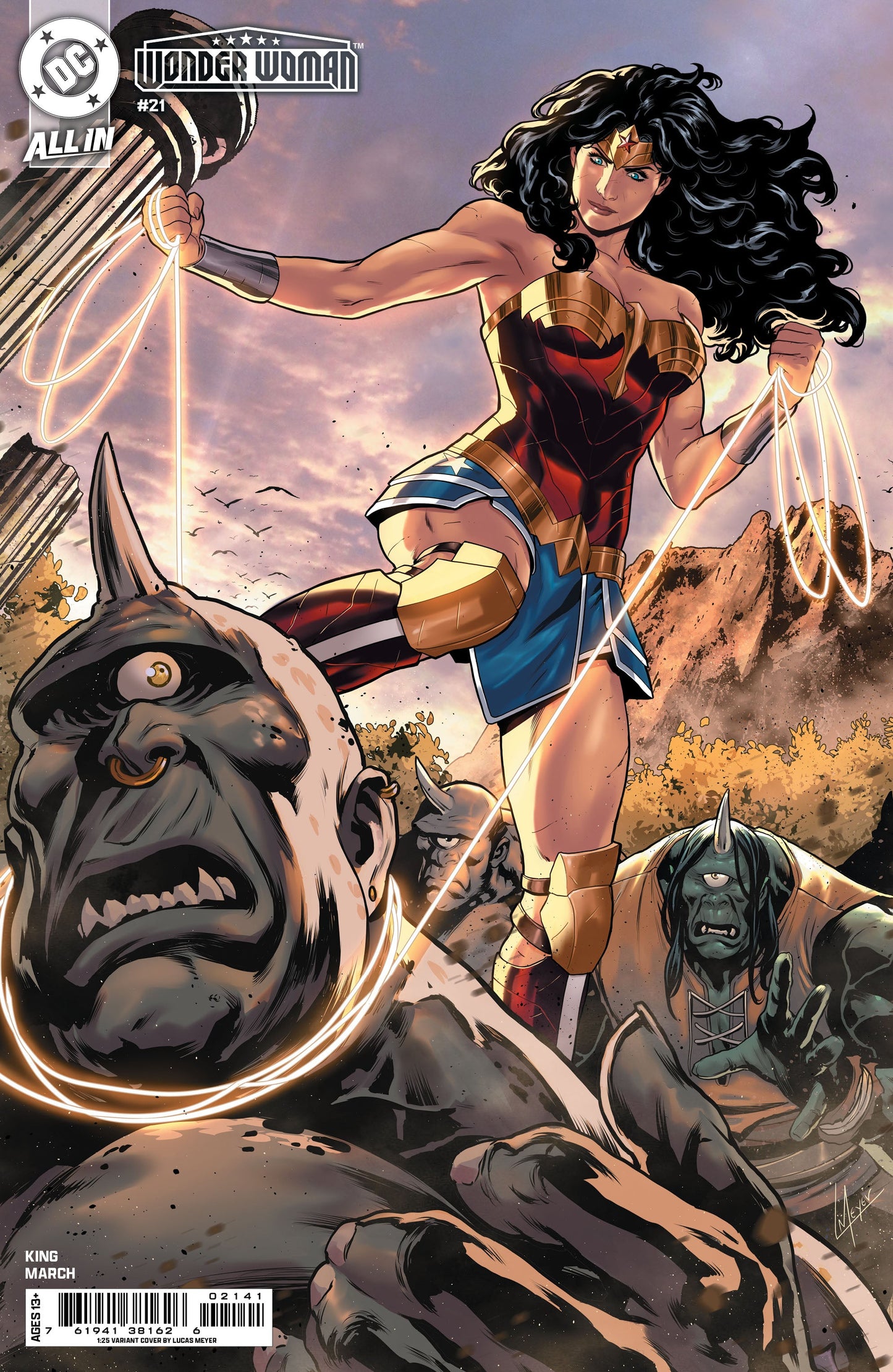 Wonder Woman #21 E 1:25 Lucas Meyer Variant (05/21/2025) Dc