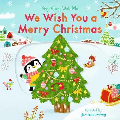 We Wish You a Merry Christmas: (A Christmas Carol Board Book with Interactive Sliders and Qr Code for Instrumental and Vocal Versions - For Babies and - Board Book