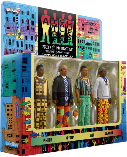 Super7 - A Tribe Called Quest - ReAction Figures Wv1 - People's Instinctive Travels and the Paths of Rhythm 4-Pack (Large Item, Action Figure) [Action Figure]