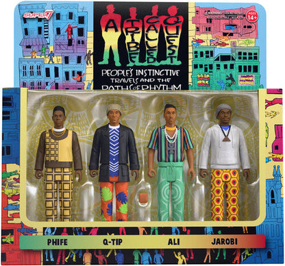 Super7 - A Tribe Called Quest - ReAction Figures Wv1 - People's Instinctive Travels and the Paths of Rhythm 4-Pack (Large Item, Action Figure) [Action Figure]
