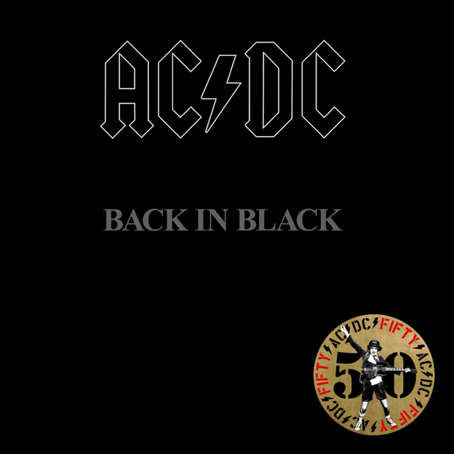 AC/DC - Back In Black (50th Anniversary Edition, Gold Color Vinyl) [Vinyl]