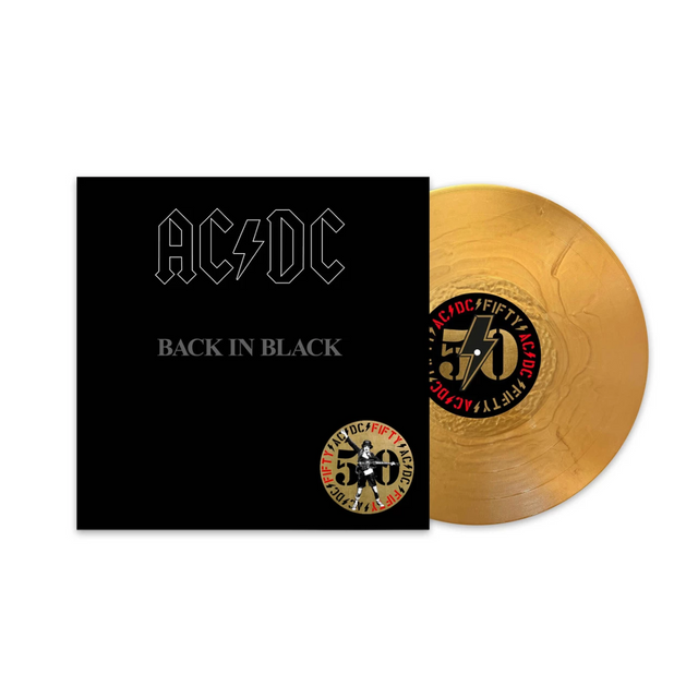 AC/DC - Back In Black (50th Anniversary Edition, Gold Color Vinyl) [Vinyl]