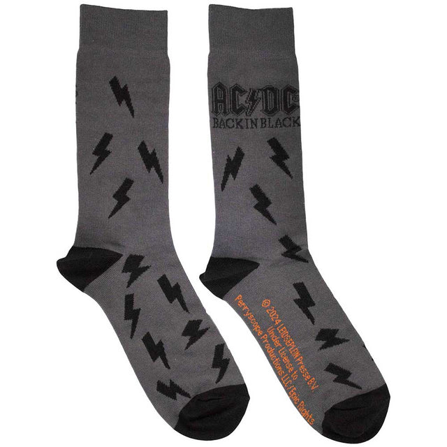 AC/DC - Back in Black Bolts [Socks]