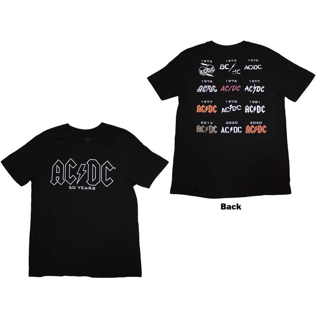 AC/DC Logo History T-Shirt