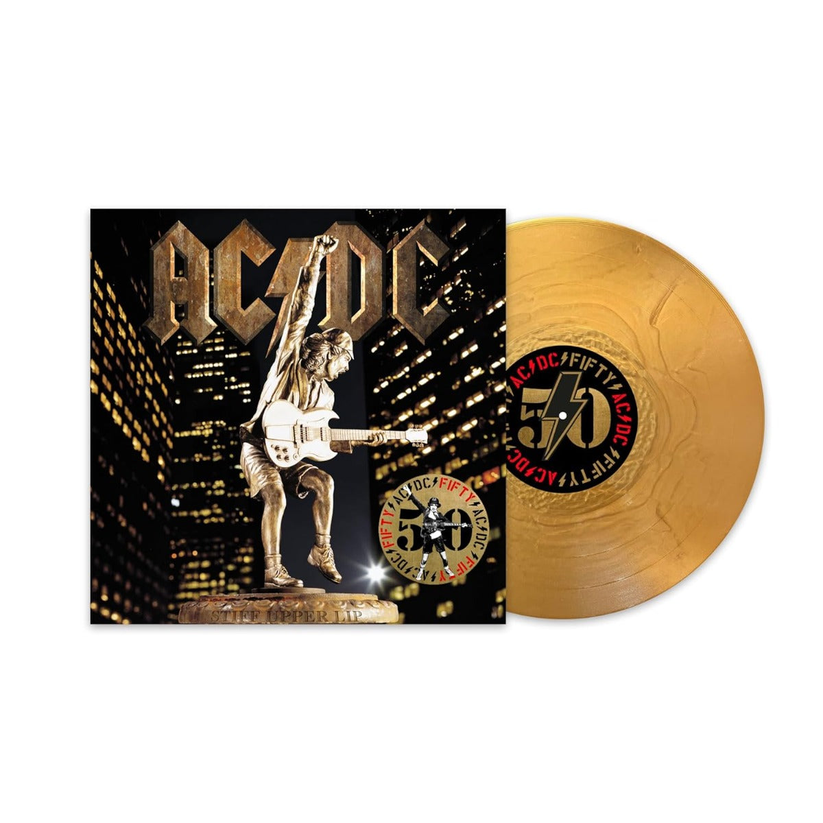 AC/DC - Stiff Upper Lip (Edición del 50.° aniversario, vinilo de color dorado) [Vinilo]