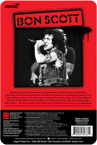 Super7 - Bon Scott - Reaction - Bon Scott (Collectible, Figure, Action Figure) [Action Figure]