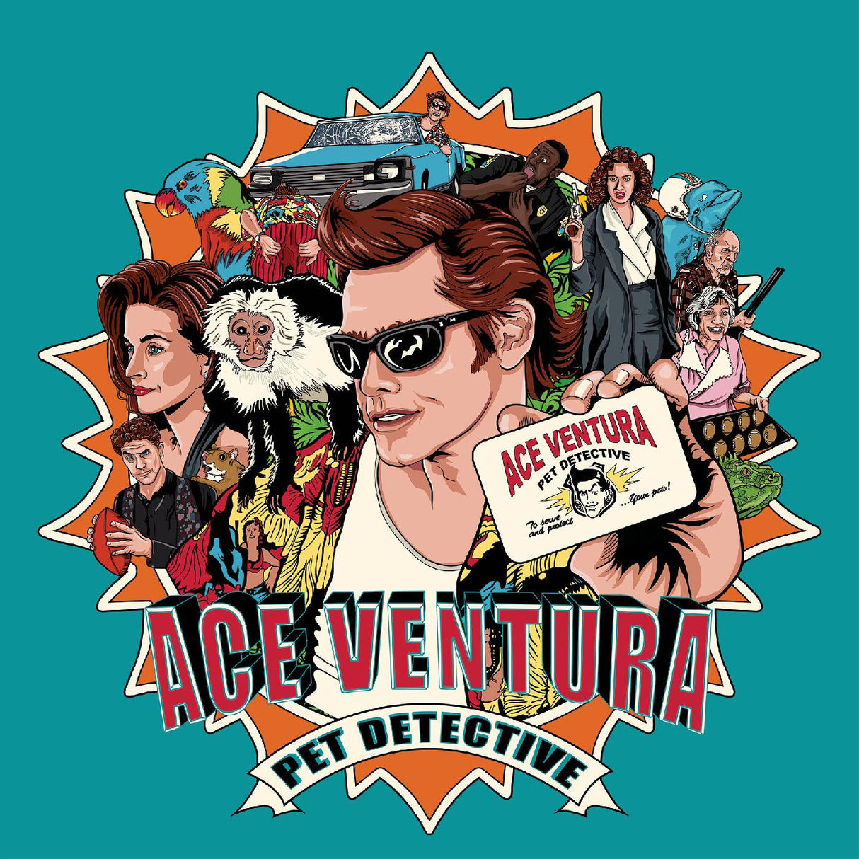 Various Artists Ace Ventura: Pet Detective OST [Turquoise/Orange Split, Red Splatter] [Vinyl]