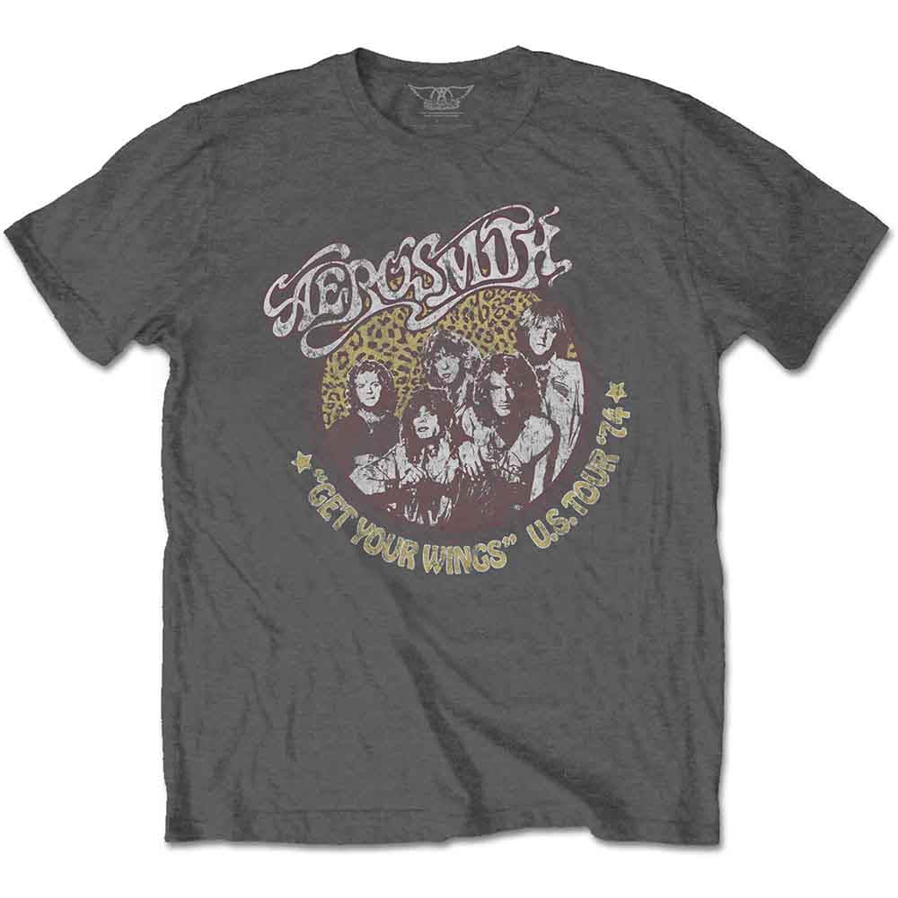 Aerosmith - Camiseta con estampado de guepardo