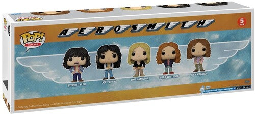 Aerosmith - FUNKO POP! ROCKS: Aerosmith - Paquete de 5 (artículo grande, figura de vinilo) [Figura de acción]