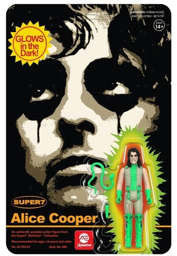 Super7 - Alice Cooper ReAction Figure - Glow-in-the-Dark (Collectible, Figure, Action Figure, AE Exclusive) [Action Figure]