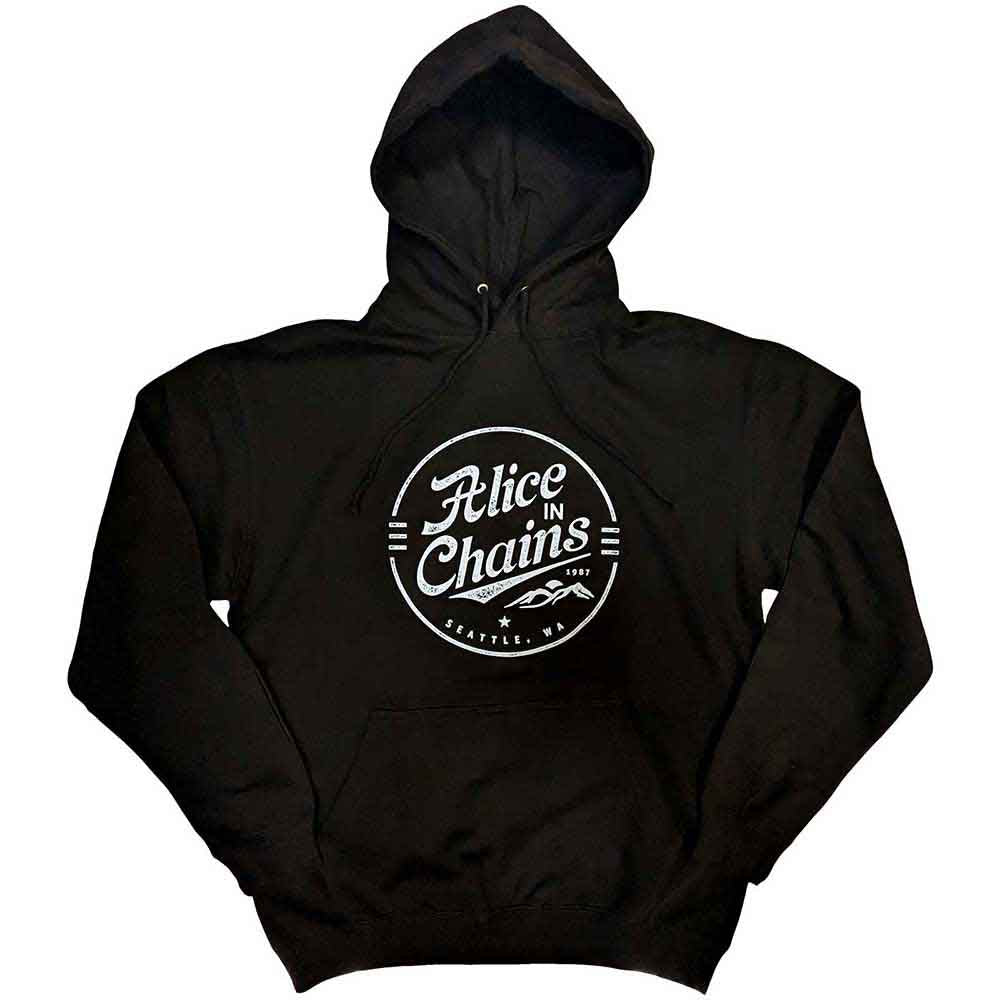 Sudadera con capucha y emblema circular de Alice In Chains