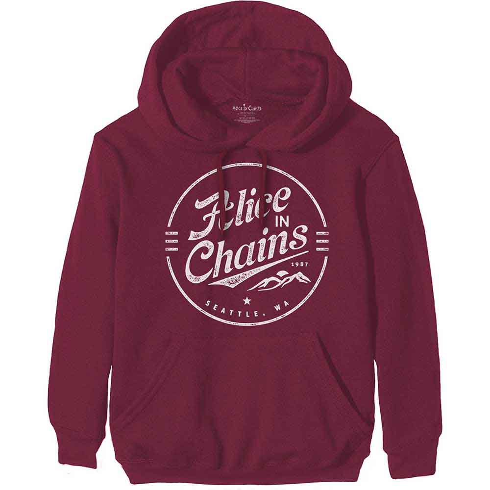 Sudadera con capucha y emblema circular de Alice In Chains