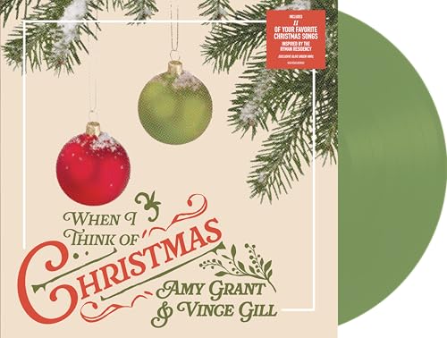 Amy Grant y Vince Gill - Cuando pienso en Navidad [LP verde oliva] [Vinilo]