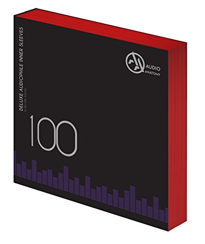 Audio Anatomy - 100 FUNDAS INTERIORES ANTIESTÁTICAS AUDIOFILAS DE LUJO DE 12" DE COLOR ROJO [Fundas interiores]