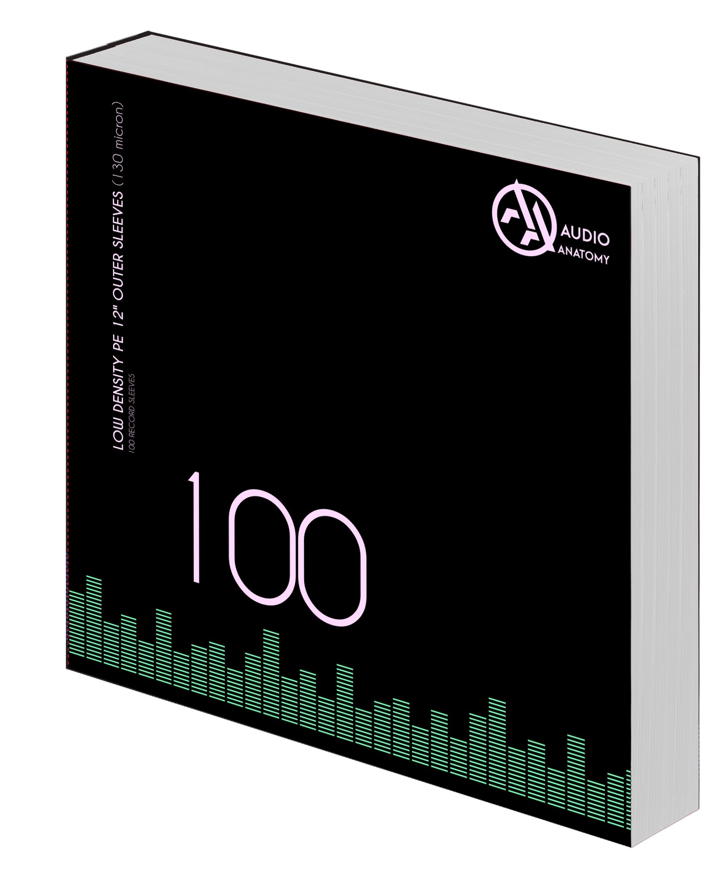 Anatomía en audio: 100 fundas exteriores de polietileno de baja densidad de 12" (130 MICRAS) [Fundas]