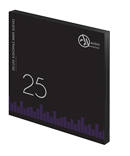 Audio Anatomy - 25X 12" DELUXE AUDIOPHILE ANTISTATIC INNER SLEEVES BLACK [Innersleeves]