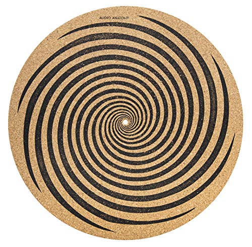SPIRAL SLIPMAT CORK - DIAMETER: 295 MM - THICKNESS: 3MM - AUDIO ANATOMY [Slipmat]