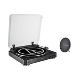AT-LP60SPBT-BK Fully Automatic Belt-Drive Wireless Turntable and Speaker System [Turntables]