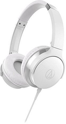 ATH-AR3ISWH - SonicFuel on-ear headphones with in-line mic and control, white [Speakers]