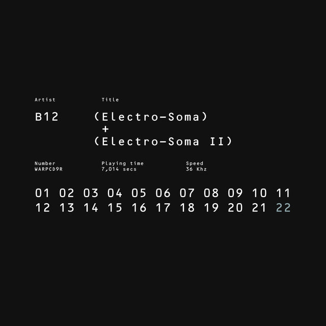 B12 - Antología Electro-Soma I + II [CD]