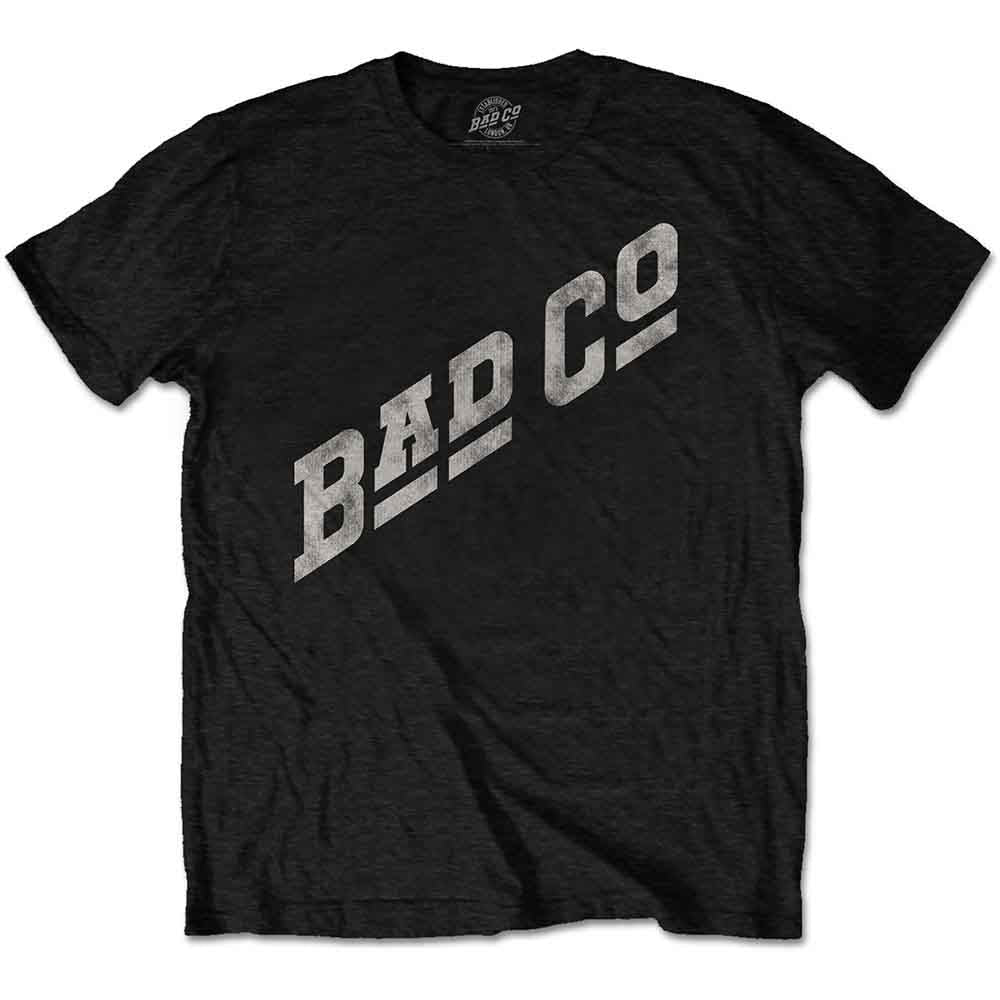 Bad Company - Camiseta con el logotipo inclinado