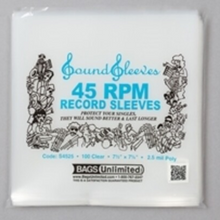 Bags Unlimited - Bags Unlimited S4525 - 7 Inch 45 RPM Record Outer Sleeve - 100 Count (Clear) [Record Sleeves]