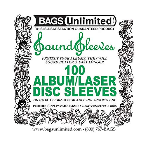Bags Unlimited Spplp1234R 12"Loose Fit Resealable Poly Sleeves-100Ct [Vinyl Accessories]