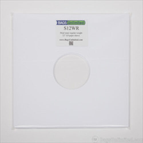 Bags Unlimited S12WR 12" White Paper Inner Sleeve-100ct [Bags]