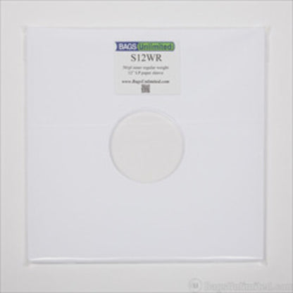 - Bags Unlimited S12WR 12" White Paper Inner Sleeve-100ct [Bags]