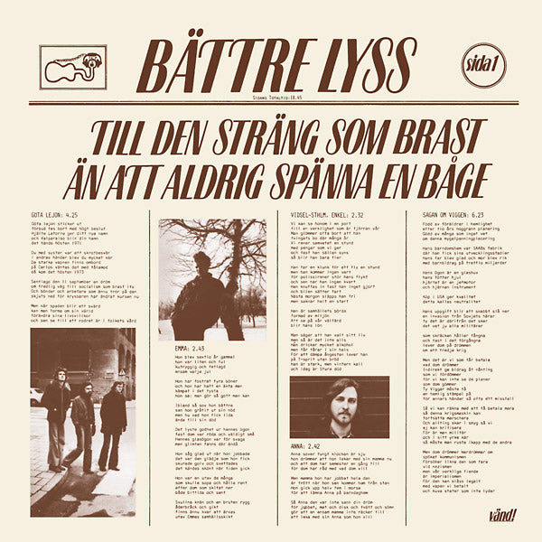 BATTRE LYSS - Till Den Strang Som Brast An Att Aldrig Spanna En Bage [Vinyl]