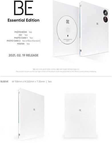 BTS Be (Essential Edition)(Poster, Photo Book, Photos) CD