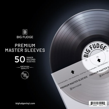 Big Fudge Big Fudge Premium Master Sleeves - 50 Inner Record Sleeves Slipmat - Paladin Vinyl