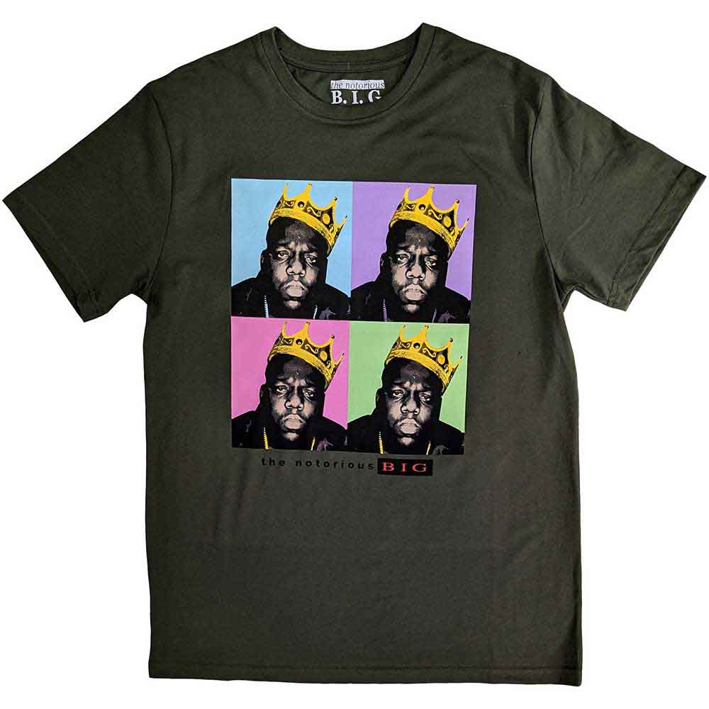 Biggie Smalls - Camiseta con diseño pop art de Crown