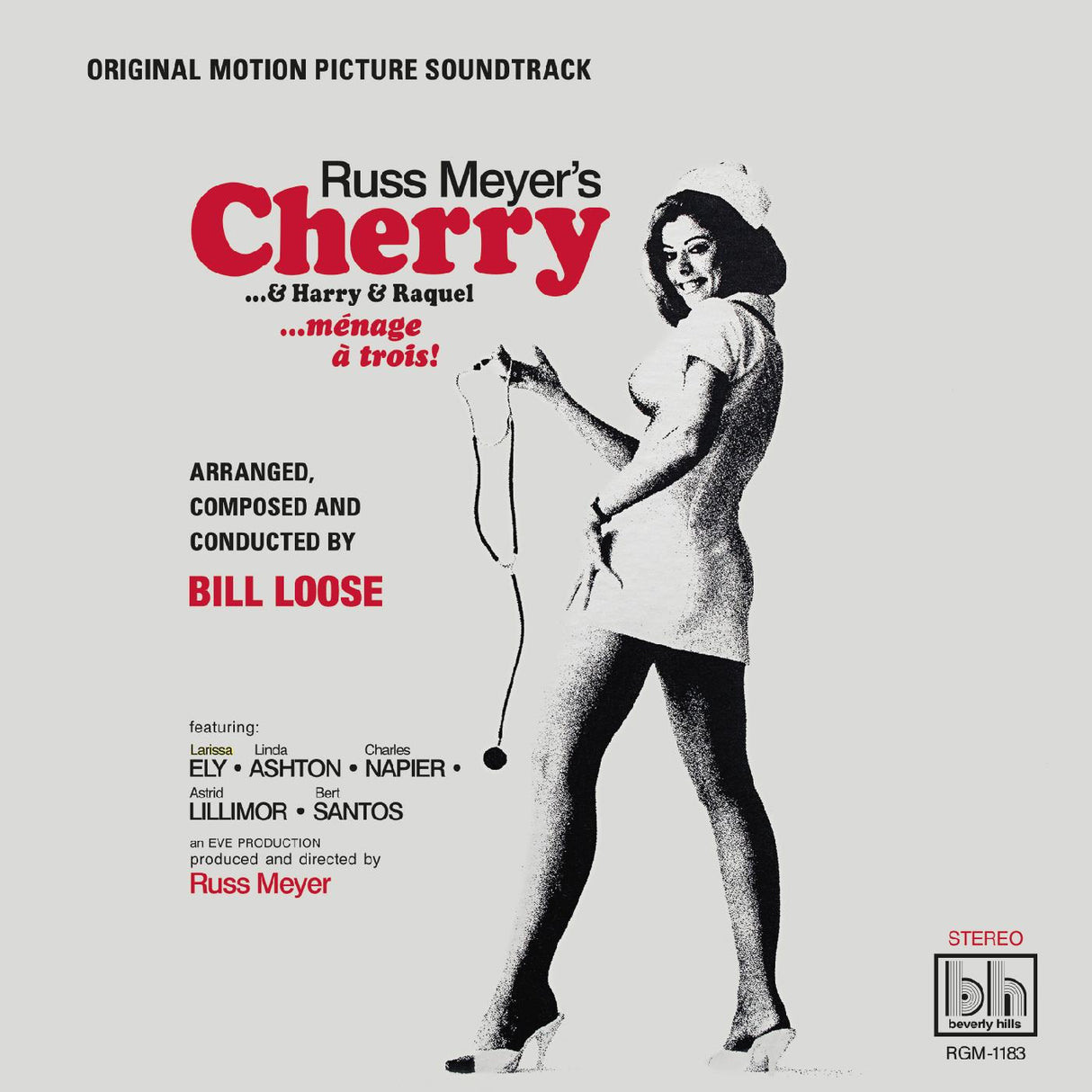 Russ Meyer‚Äôs Cherry‚Ä¶& Harry & Raquel (Original Motion Picture Soundtrack) (White with Black Swirl Vinyl) [Vinyl]