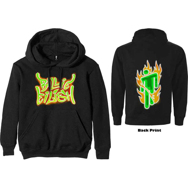 Billie Eilish - Airbrush Flames Blohsh [Sudadera]