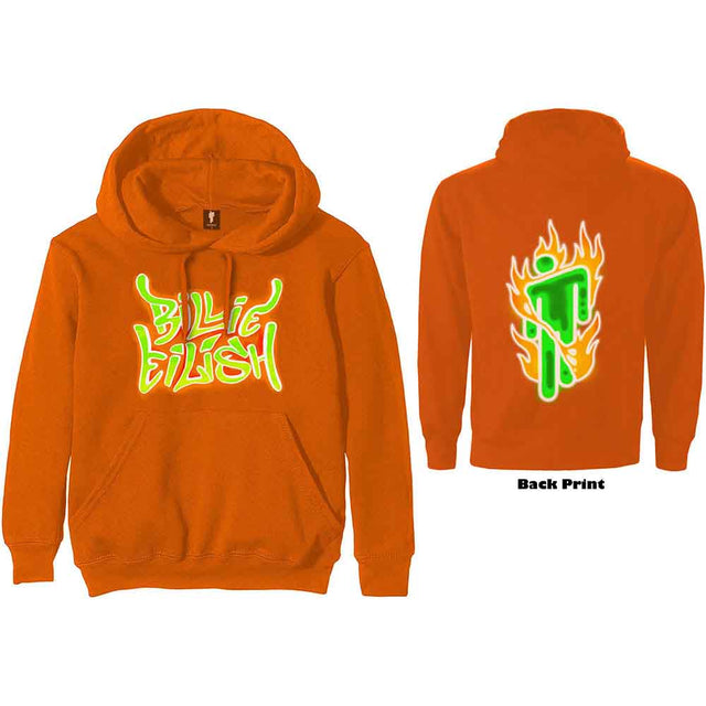 Billie Eilish - Airbrush Flames Blohsh [Sweatshirt]