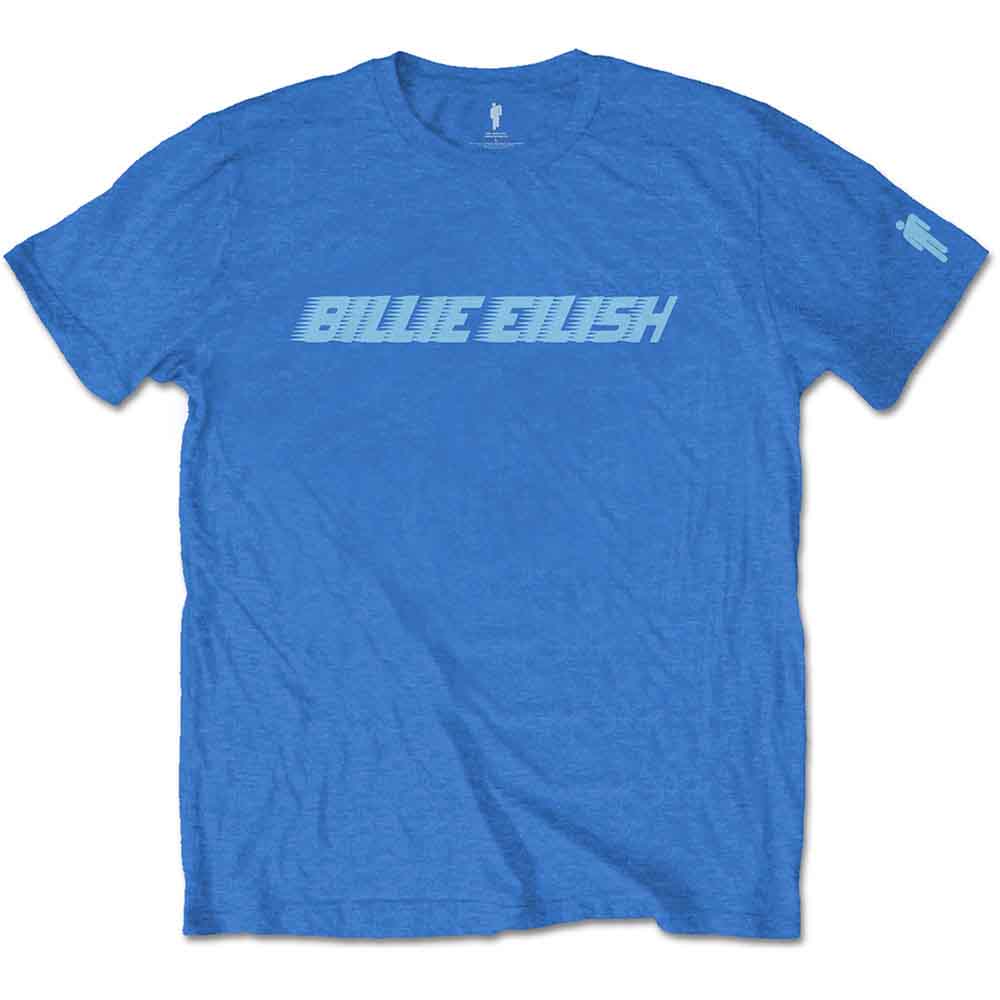 Camiseta con el logotipo de Billie Eilish y el corredor azul