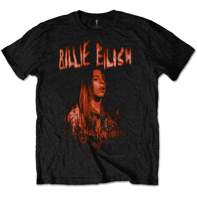 Camiseta con el logotipo espeluznante de Billie Eilish