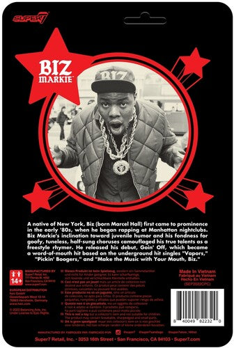 Biz Markie - Super7 - Biz Markie ReAction Wave 1 - Biz (Collectible, Figure, Action Figure) [Action Figure]