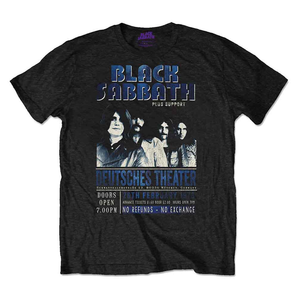 Black Sabbath - Camiseta de la banda Deutsches '73