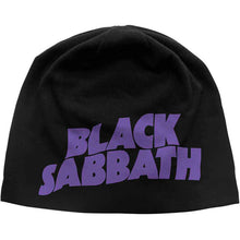 Gorro con estampado de JD y logotipo morado de Black Sabbath