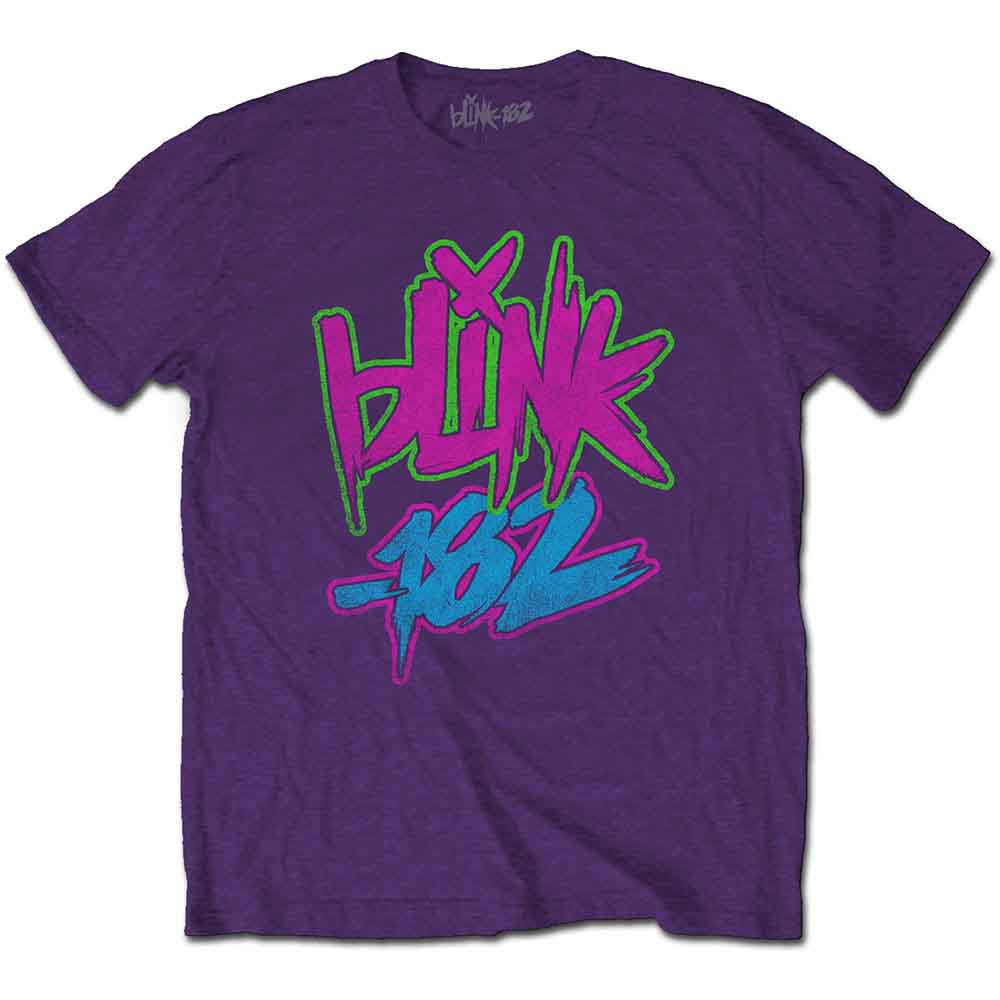 Blink-182 - Camiseta con el logotipo de neón