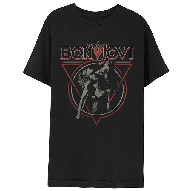 Camiseta de Bon Jovi con el triángulo superpuesto