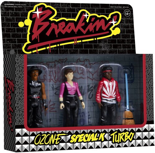 Super7 - Breakin' ReAction Figures - 3-Pack [Ozone, Special K, Turbo] (Metallic) (Collectible, Figure, Action Figure) [Action Figure]